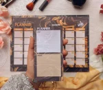 black marble desk calendar