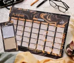 ⁦black marble desk calendar⁩ - الصورة ⁦3⁩