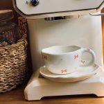 كوب هاند ميد مع صحن- شبرة