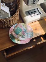 ⁦كوب هاند ميد الاقمشة مع صحن⁩ - الصورة ⁦2⁩