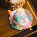 كوب هاند ميد الاقمشة مع صحن