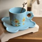 ⁦كوب مع صحن - ازرق⁩ - الصورة ⁦3⁩