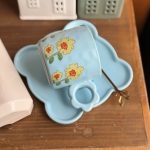 ⁦كوب مع صحن - ازرق⁩ - الصورة ⁦2⁩