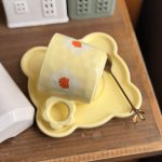 ⁦كوب مع صحن- اصفر⁩ - الصورة ⁦2⁩