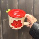 كوب وردة احمر