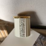 شمع بورسلان بالخط العربي (ابيض- الحجم الصغير)