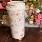 ⁦كوب حراري ساكورا ابيض🌸⁩ - الصورة ⁦2⁩